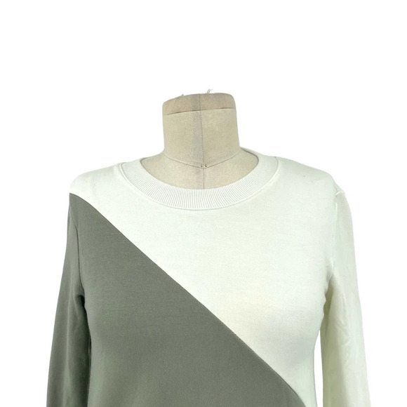 Summersalt The Softest French Terry Pullover Agave &‎ White Sand Size XS - Picture 3 of 7